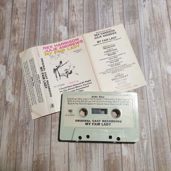 My Fair Lady Original Cast Cassette Rex Harrison Julie Andrews Columbia Stereo - Picture 3 of 3